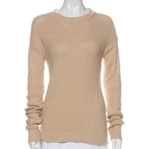 Sablyn Harper Sweater Cashmere Cotton Beige Small